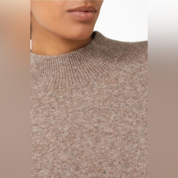 & OTHER STORIES Taupe mock neck Wool blend sweater size S - Picture 14 of 16